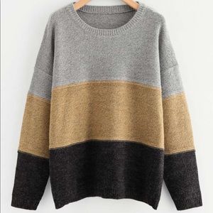 SHEIN Colorblock Sweater
